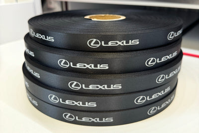 Printed satin ribbon